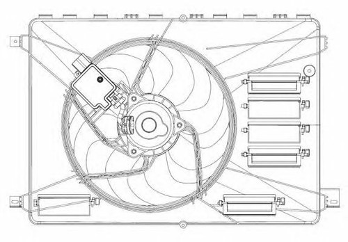 Brand New RADIATOR FAN for FORD MONDEO IV Turnier 2.0 TDCi 2007-2014 - Picture 2 of 8