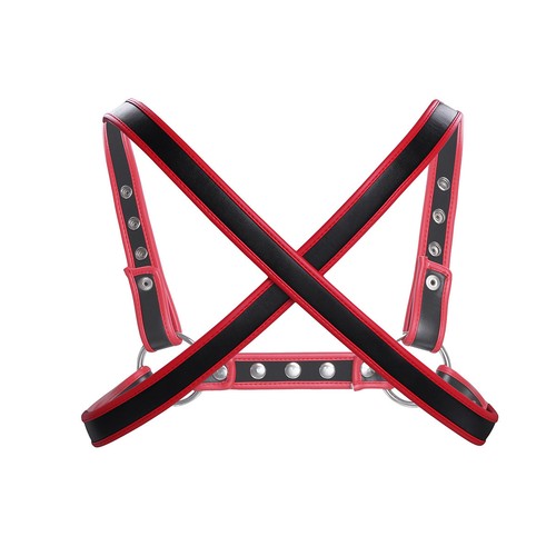 Men Faux Leather Armor Body Chest Harness Punk Belt Strap Halloween Costume - Bild 14 von 67