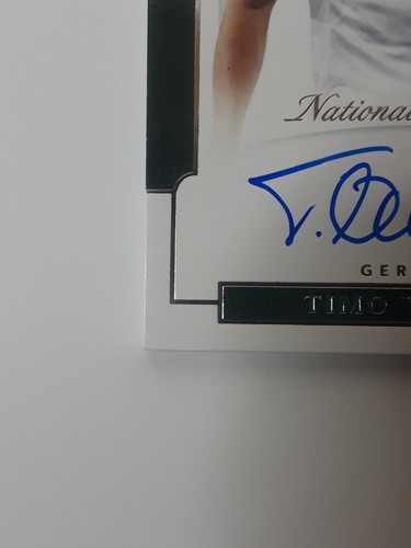 Tarjeta Timo Werner 2018 Panini National Treasures Debut Signatures #30/99 - Imagen 6 de 8
