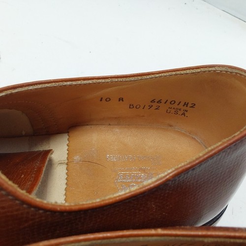 FOOT TRAITS SHOES THE SOLID VALUE MEN'S LEATHER BROWN 10R EUC - Picture 5 of 7