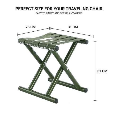 Tragbarer Klapphocker, superstarker robuster Outdoor Klappstuhl, Camping - Bild 10 von 22
