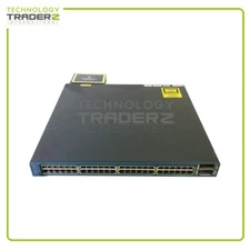 WS-C3560E-48PD-SF V02 Cisco 3560-E 48-Port Layer 3 POE Gigabit Switch W/ 1x FAN