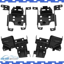 For 2011-14 GMC Sierra 2500HD Bumper Mounting Bracket Impact Bar LH&RH Set of 4