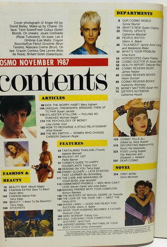 Cosmopolitan Magazine November 1987 Retro Collectors Women’s Fashion Australian - Bild 2 von 4