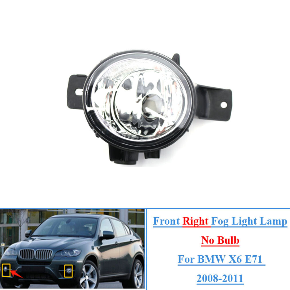Fits For BMW X6 E71 2008-2011 Car Front Right Fog Light Lamp without Bulb