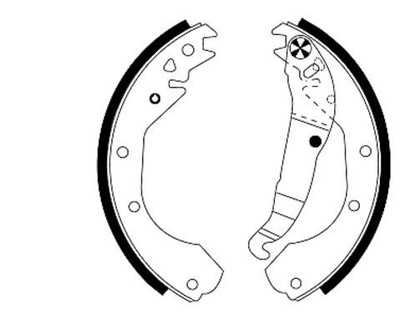 REAR BRAKE SHOES FOR BEDFORD GENUINE OE BORG /& BECK BBS6215