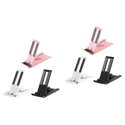 Set of 2 Desktop Folding Bracket Travel Cell Phone Stand Table Compact Holder - 第 1/12 張圖片