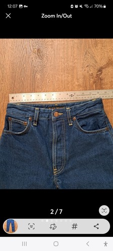 Nudie Jeans Breezy Britt Button Fly 70's Daydream W25 L26 Runs Smaller - Picture 2 of 6