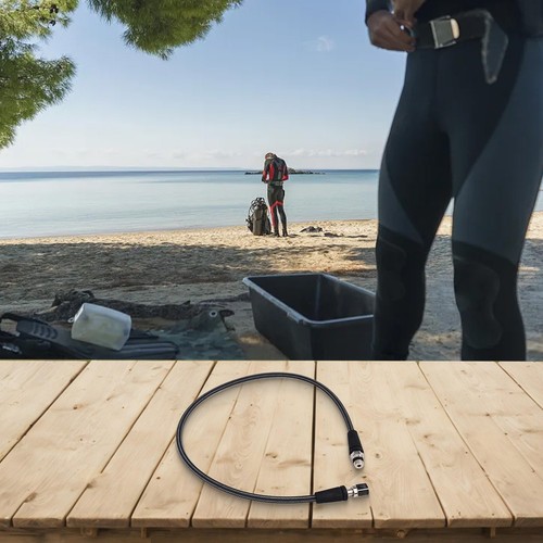 Scuba Regulator Hose, High-Pressure Flexible Braided Hose for Diving - Picture 26 of 28