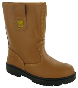 fur lined steel toe boots