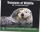 2009-10 Treasures of Wildlife 18 Month Photo Calendar Otters Polar Bear Moose