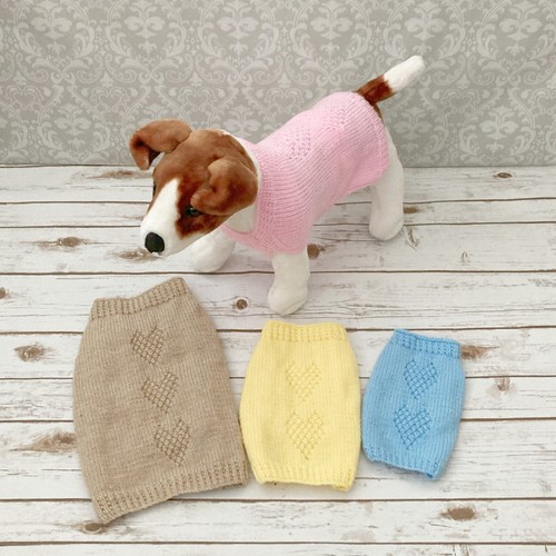 Patrón de tejido para abrigo de perro, 4 tallas, x pequeño, pequeño, mediano, grande, Aran, KP686 - Imagen 8 de 10