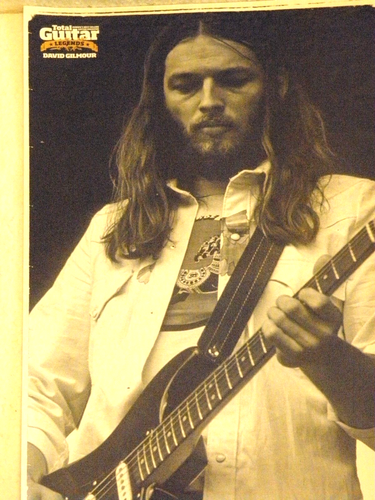 David Gilmour Pink Floyd Foto Poster Original Promo 8x11,5 Total Guitar Legends