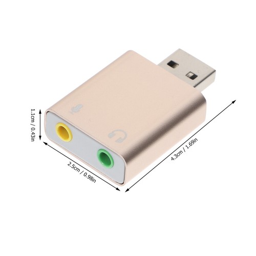 Scheda Audio Esterna USB Per Computer Portatile Con Jack Microfono - Photo 8/11