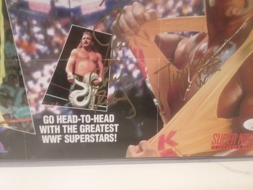 WWF Super WrestleMania Poster Signed, JSA#AE67925 16"x12" Snake, DiBiase+ (RARE) - Picture 4 of 8