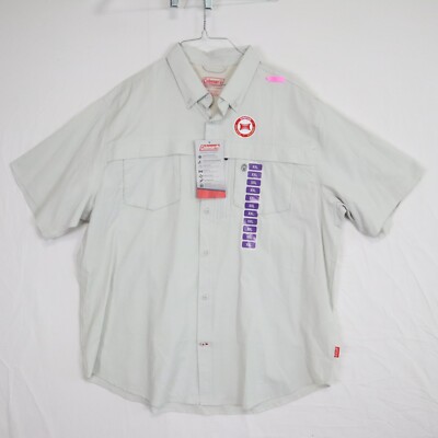 Chemise Coleman Homme Xxl Bouton Extérieur devant Manches