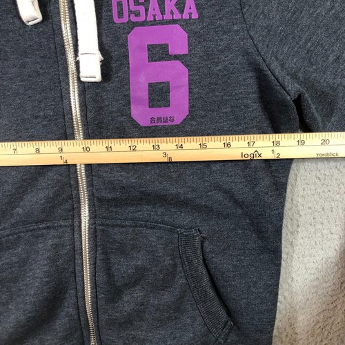Superdry Osaka hoodie sweater Womens M Gray Full Zip - Picture 3 of 15