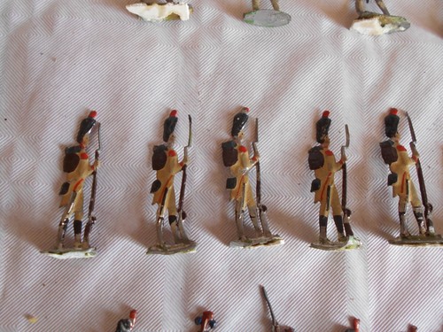 vintage lead flats Berlin Zinnfiguren 1st Empire Napoleonic riflemen Heinrichson - Picture 3 of 6