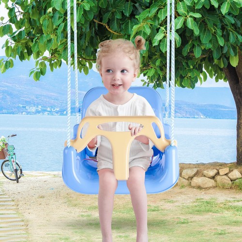 Toddler Swing, 3-in-1 Baby Swing Seat, Anti-Flip Snug & Secure Detachable Kid... - Picture 7 of 9