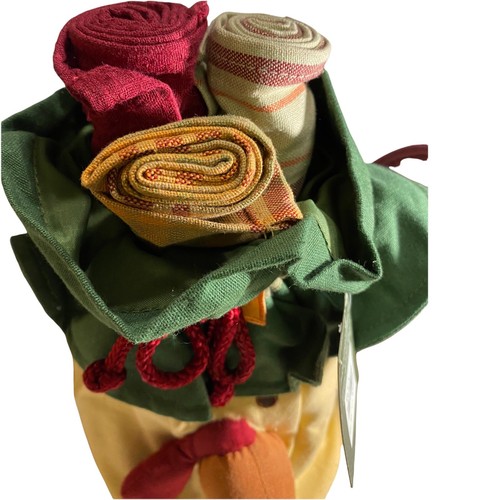 3 Kitchen Towels Holiday Fall Bag Hostess Gift Unique Deco Bag Plus 3 Towels NEW - Picture 4 of 12