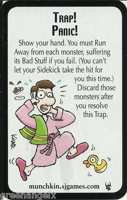 STEVE JACKSON SPIELE - STAR MUNCHKIN PROMO-KARTE: FALLE! PANIK!