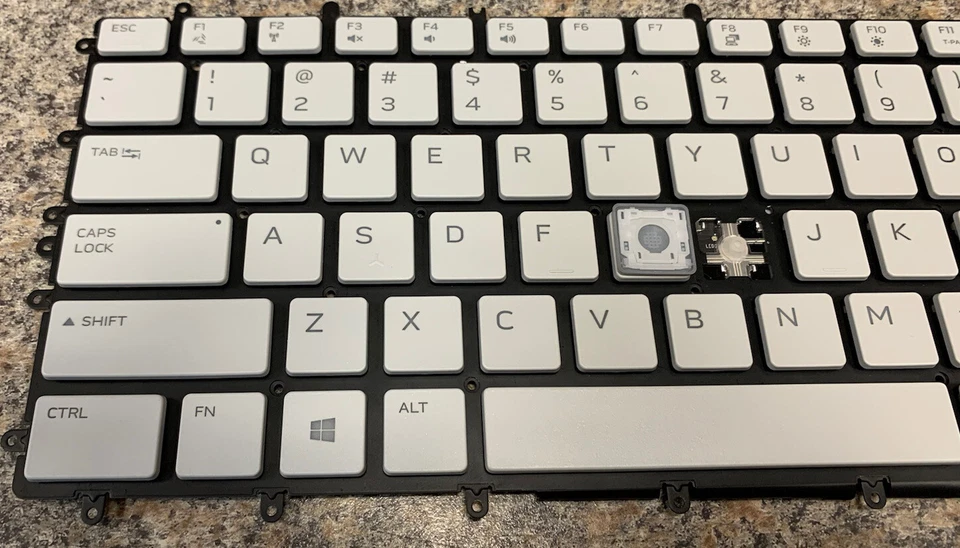 Dell Alienware M15 R2 2019 Lunar Light RGB TECLADO PORTÁTIL TECLAS INDIVIDUALES TECLAS Foto 4 de 4