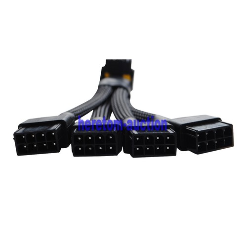4x 8pin PCIe to 16-pin 12VHPWR Connector Cable 90 Degree Elbow for GPU RTX4090 - Picture 7 of 12