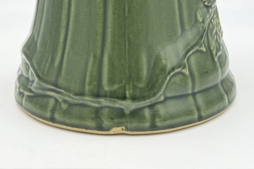 1940's RRP Roseville Majolica Pottery Jardiniere & Pedestal Floral Pattern #421 - Picture 20 of 20