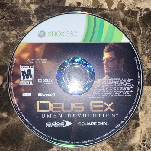 Deus Ex: Human Revolution  (Microsoft Xbox 360, 2013) - Disc Only