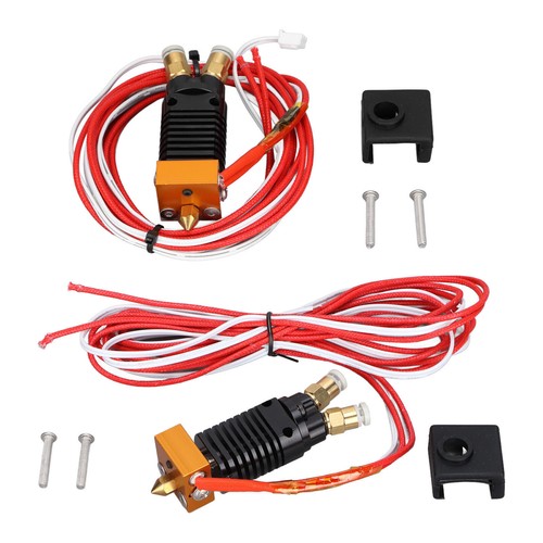 2 w 1 Out Hotend Kit 2 kolory Metalowa 12V Drukarka 3D Wytłaczarka z - Zdjęcie 8 z 18