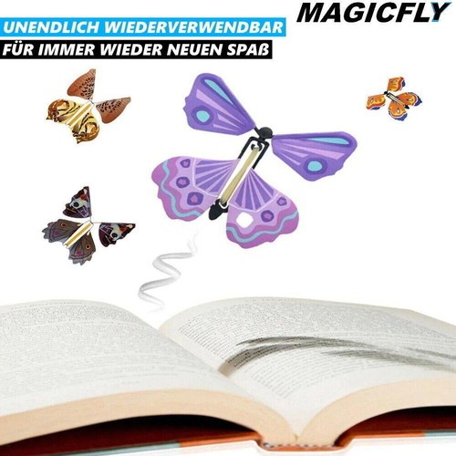 MAGICFLY Magische fliegende Schmetterlinge Giveaway Mitbringsel Geschenk 10Stk - Bild 3 von 6