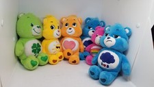 Lot Of 6 Plush Care Bears Grumpy, Tenderheart, Sunshine, etc. Bears