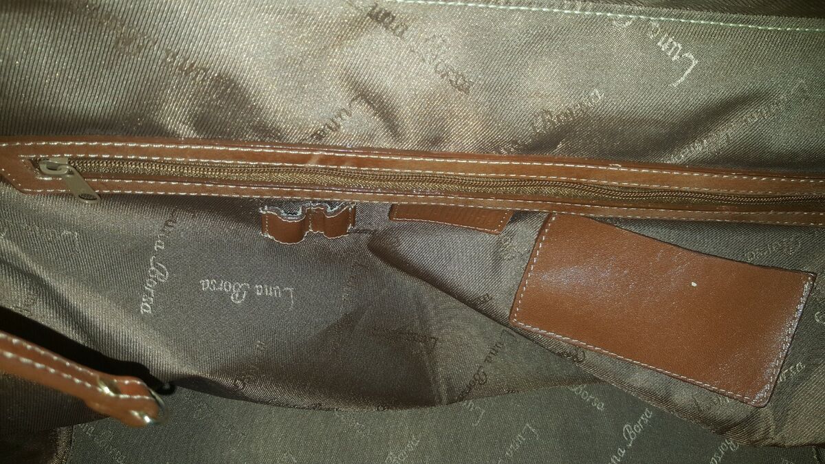 LUNA BORSA Vintage Leather Goods Made in Italy Saddle 100 LUNA BORSA Vintage Leather Goods Made in Italy Saddle 100