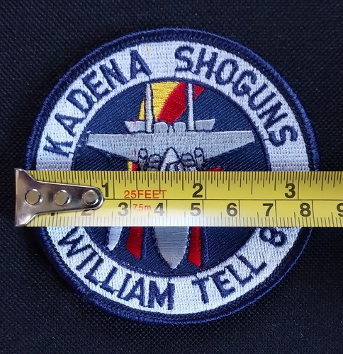 VINTAGE 1986 TFW KADENA SHOGUNS WILLIAM TELL 86 USAF MILITARY PATCH - Picture 2 of 6