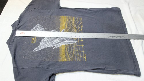 VTG 80s Blackbird F-14 Tomcat Fighter Jet Military T Shirt Single Stitch USA XL - Picture 16 of 23