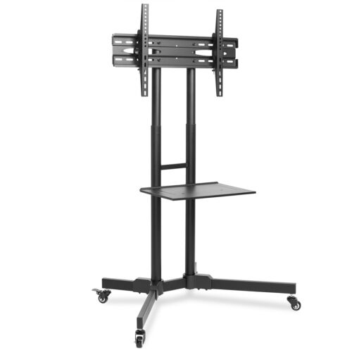 TV Stand Mobile Cart Mount Wheels for Plasma, LED, Flat Screen - fits 32" - 65" - Picture 3 of 7