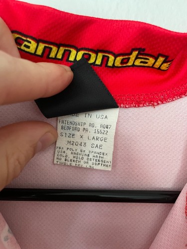 Vintage Cannondale Saeco Cycling Vest Men's XL Lightweight 3/4 ZIp - Picture 3 of 7