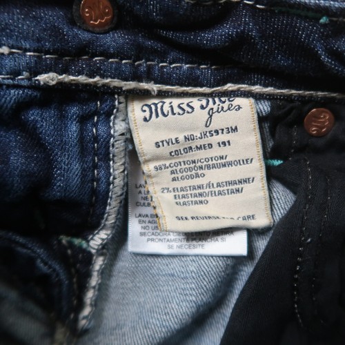 Miss me Bermuda Shorts Youth Girls 10 Blue Denim Stretch - Picture 3 of 10