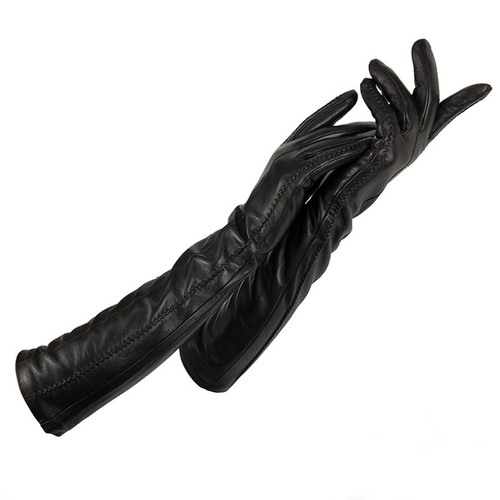 Elbow 18.5" Long Real Sheep Leather Long Evening Gloves Multi Colors - Picture 12 of 20