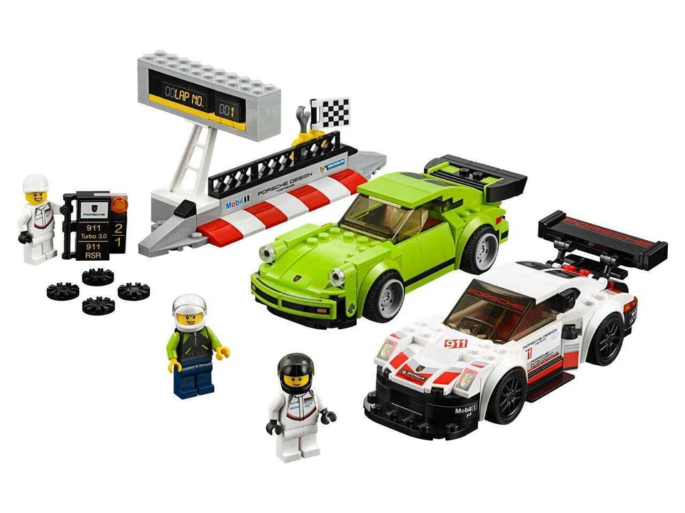 LEGO Speed Champions 75888 Porsche 911 RSR & 911 Turbo 3.0 - NEW - Retired Set - Image 3 of 4