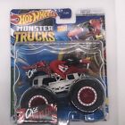 2023 Hot Wheels Monster Trucks Cage Rattler Beast Bashers Snake Black Red 6/7