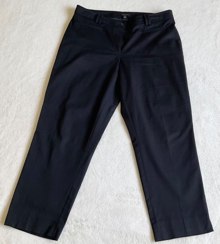 Ann Taylor Curvy Fit Damen schwarz Knöchelhose Größe 10