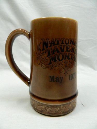 FALSTAFF BEER CERAMIC MUG STEIN "NATIONAL TAVERN MONTH" MAY 1973 CERAMIC - Picture 4 of 7