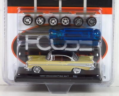 1/64 マイスト レッカー ベルエア  ホットウィール M2 1/64 M2 1957 CHEVROLET BEL AIR BLACK WITH FLAMES CHASE CAR
