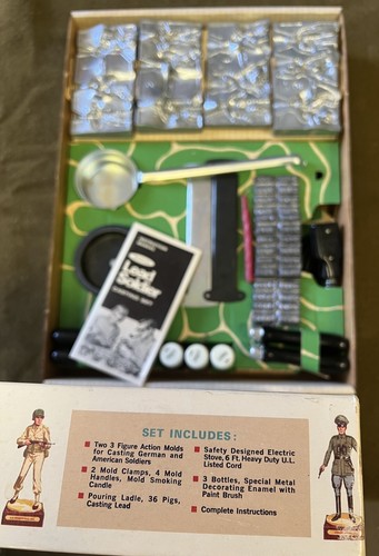 Vintage RAPCO Foundry WWII Lead Toy Soldier Casting Kit - Picture 3 of 3