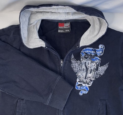 Southpole Authentic Collection Boys S (8-10) Black Full Zip Hoodie - Picture 2 of 5