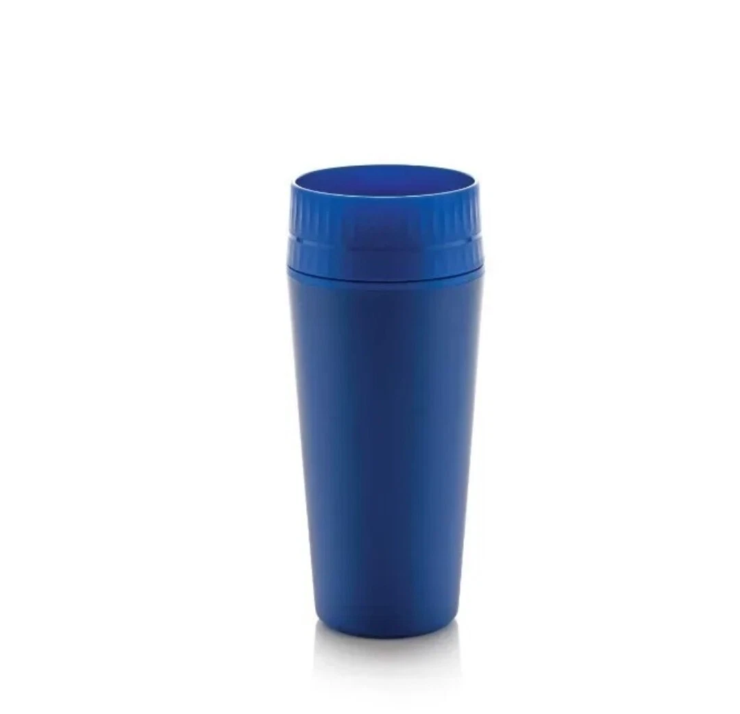 TUPPERWARE MUG COFFEE bouteille isotherme mini thermos 350 ml noir blanc tasse EUR 14,00 - FR