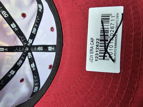 NEW ERA USC Trojans Baseball cap Hat 59fifty RED Yellow 7.5 fitted Flatbill - Picture 5 of 5