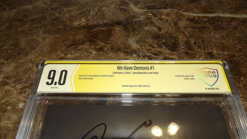We Have Demons #1 Substack Variant "Virgin" Cover CBCS 9.0 Signed Greg Capullo - Picture 6 of 6