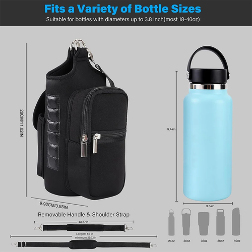 Magnetic Gym Bag Water Bottle Bag Crossbody Water Bottle Pouch Phone Holder Wate - Picture 6 of 12